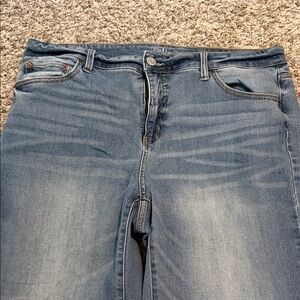 Time and Tru Light Blue Straight Leg Ankle Jeans